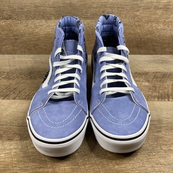 VANS Sk8-Hi Logo Mix Lavender Luster Shoes Sneakers Mens 10 Womens 11.5 NEW - Picture 3 of 9